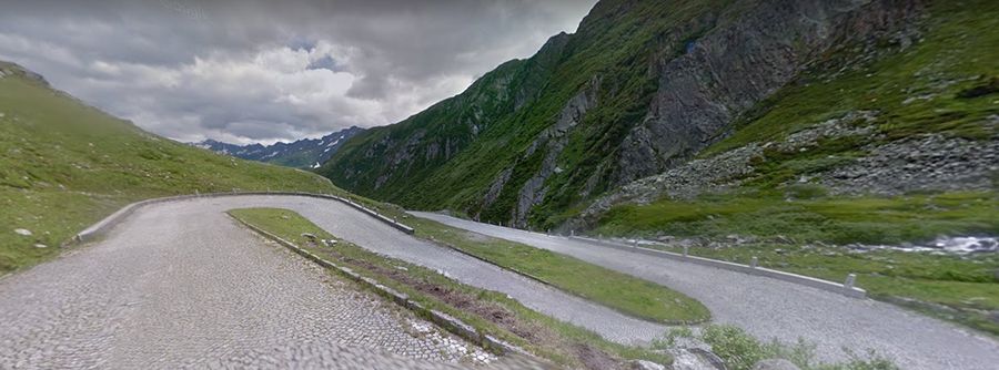 Old Tremola road to Gotthard Pass